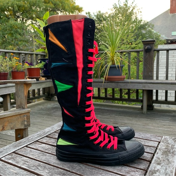 Converse Chuck Taylor All Star XXHi Neon Multicolor Colorful High Top Sneakers 6 - Picture 6 of 14